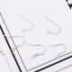 Loop End Solid .925 Silver Earring Hooks 6pk