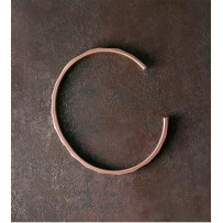 Pure Copper Carved Cuff Bracelet, Unisex Bangle, Adjustable 15-18cm