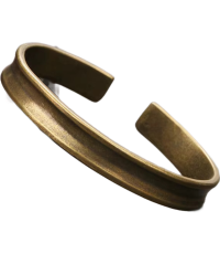 Brass Royal Bangle Ancient Women Wristband Cuff, Antique Brass Finish Unisex Adult, Adjustable