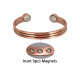Vintage Pure Copper Magnetic Healing Bracelet, Adjustable Cuff Style with 9 Magnets
