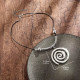 Bohemian Retro Exaggerated Metal Spiral Pendant Necklace