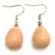 Pale Pink Raindrop Fresh Water South Sea Pearl Earrings With Sterling Silver Hooks