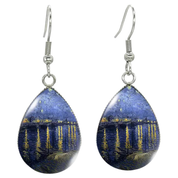 Van Gogh The Starry Night Drop Dangle Earrings