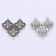 Tibetan Dangle Drop Connector Antique Gold & Silver 32mm 10ct