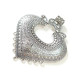 Vintage Retro Heart Shaped Pendant Silver 83mm