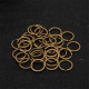 30mm Antique Bronze Flat Keyrings Metal Split Ring 5pk