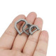 Medium Titanium Horseshoe Buckle Keychain