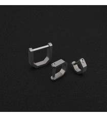 Small Titanium Horseshoe Buckle Keychain