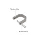 Medium Titanium Horseshoe Buckle Keychain