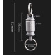 Titanium Quick Release Key Ring Knurled