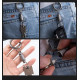 Titanium Quick Release Key Ring Knurled