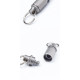 Titanium Quick Release Key Ring Knurled