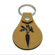 Leather Carrot Design Keychain for Gardeners or Redheads, 6 Colors, PU Leather Material