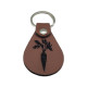 Leather Carrot Design Keychain for Gardeners or Redheads, 6 Colors, PU Leather Material