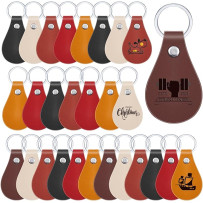 PU Leather Keychain Blanks 10ct