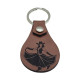 Leather Cowgirl Keychain, 6 Colors, PU Material