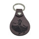 Leather Cowgirl Keychain, 6 Colors, PU Material