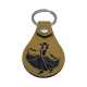 Leather Cowgirl Keychain, 6 Colors, PU Material