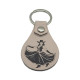 Leather Cowgirl Keychain, 6 Colors, PU Material