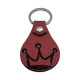 Leather Crown Keychain, 6 Colors, PU Material