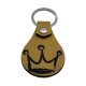 Leather Crown Keychain, 6 Colors, PU Material