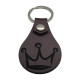 Leather Crown Keychain, 6 Colors, PU Material