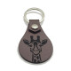 Leather Giraffe Keychain, 6 Colors, PU Material