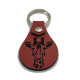 Leather Giraffe Keychain, 6 Colors, PU Material