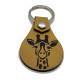 Leather Giraffe Keychain, 6 Colors, PU Material