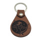 Leather Zodiac Sagittarius Archer Male Keychain, PU Leather Keychain, 6 Colors