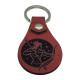 Leather Zodiac Sagittarius Archer Male Keychain, PU Leather Keychain, 6 Colors