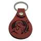 Leather Zodiac Sagittarius Archer Female Keychain, PU Leather Keychain, 6 Colors