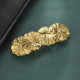 Vintage Gold Ginkgo Leaf Hair Barrette
