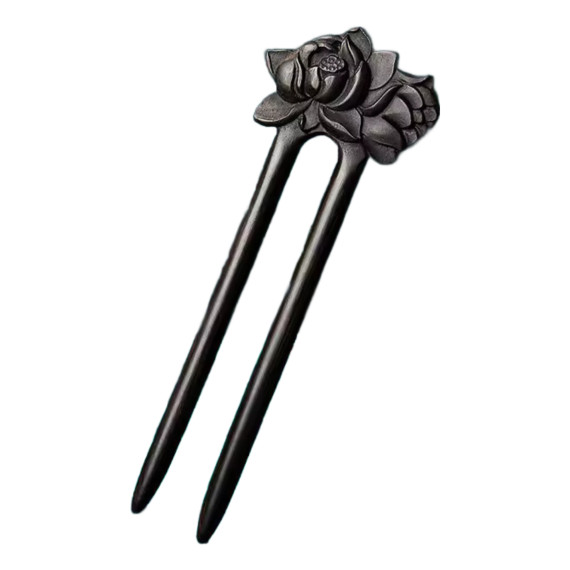 Handmade Wood Flower Styling Hair Pin Holder