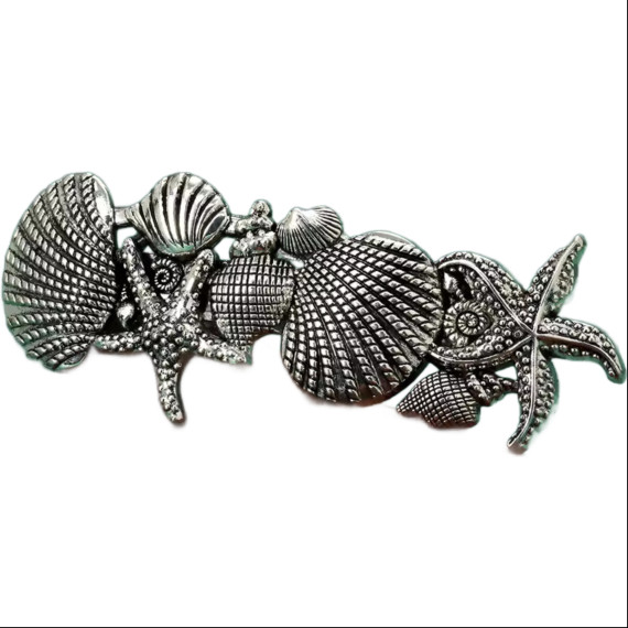 Vintage Seashell Hair Barrette