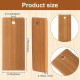 Rectangular Unfinished Bamboo Keychain Blanks 5pk